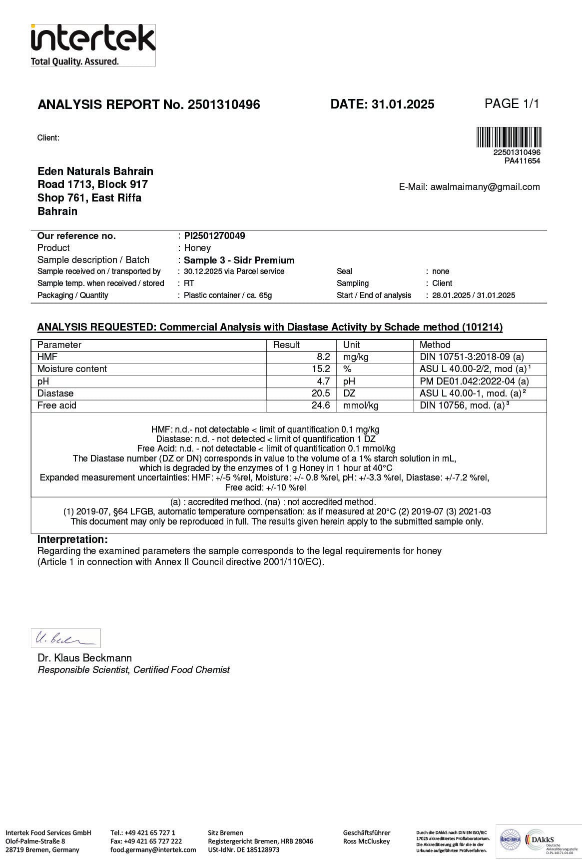 التحليل التجاري -2024