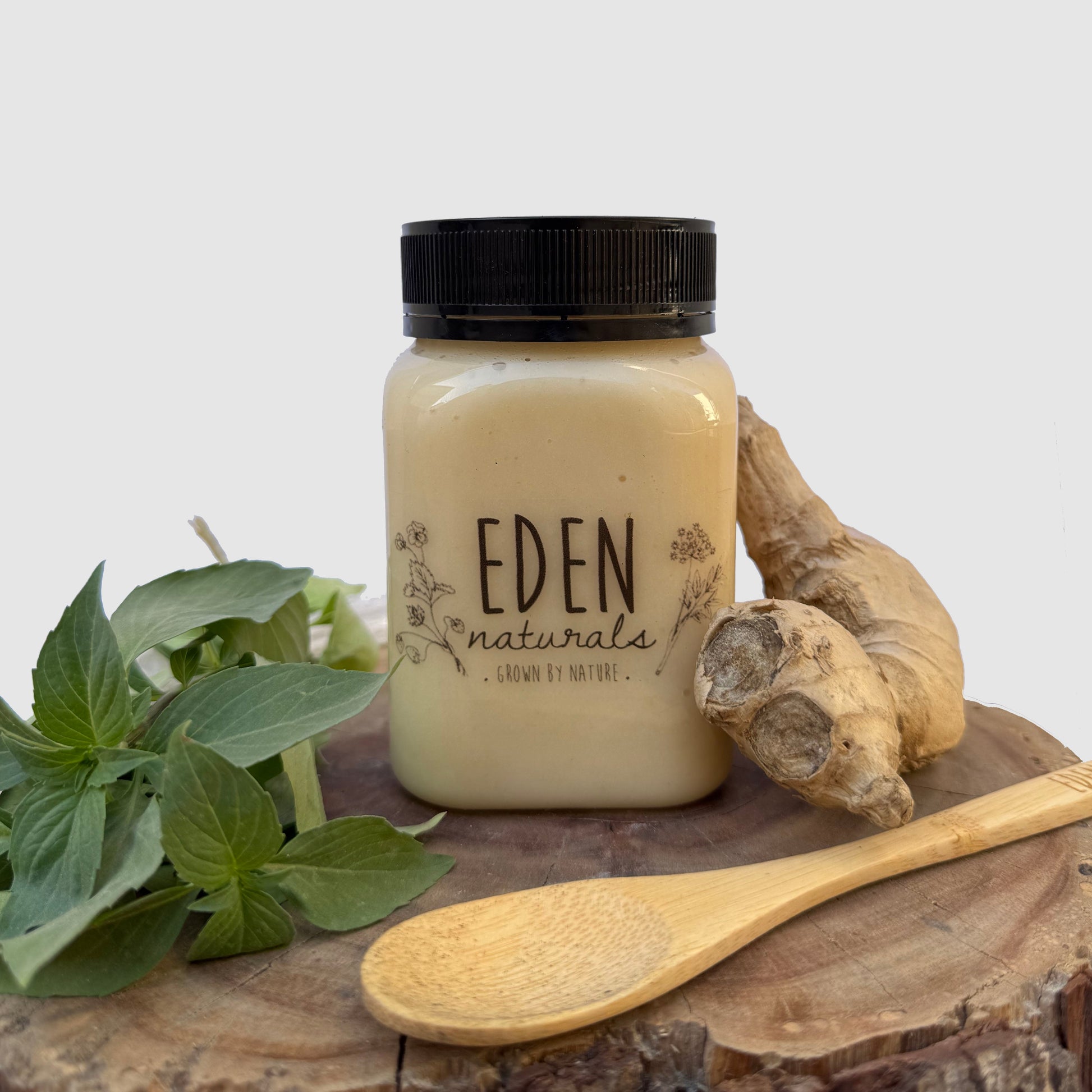 العسل الأبيض مشبع بالزنجبيل - Eden Naturals