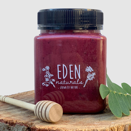 العسل الأبيض بالتوت الأزرق - Eden Naturals
